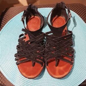 Vince Camuto Syndia Black Suede Sandals Sz. 8.5 M